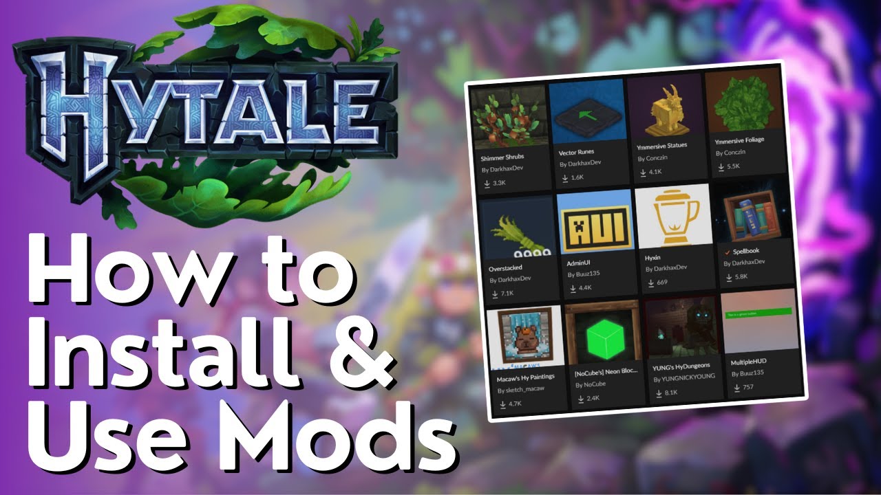 Как установить и использовать моды в Hytale