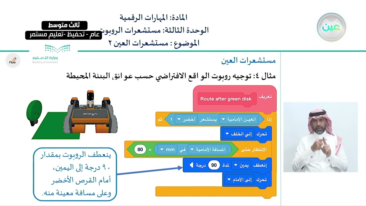 مستشعرات العين ٢ - المهارات الرقمية - ثالث متوسط