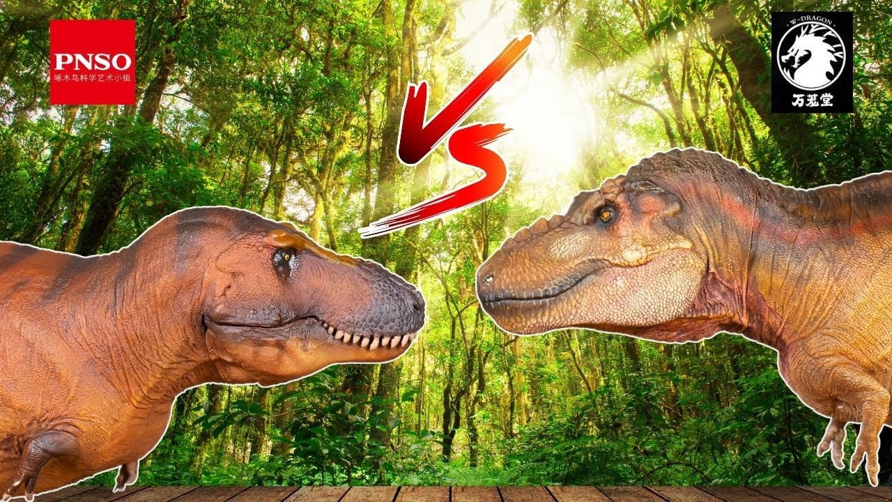 Tyrannosaurus rex PNSO vs Tyrannosaurus rex W-DRAGON - La finale!