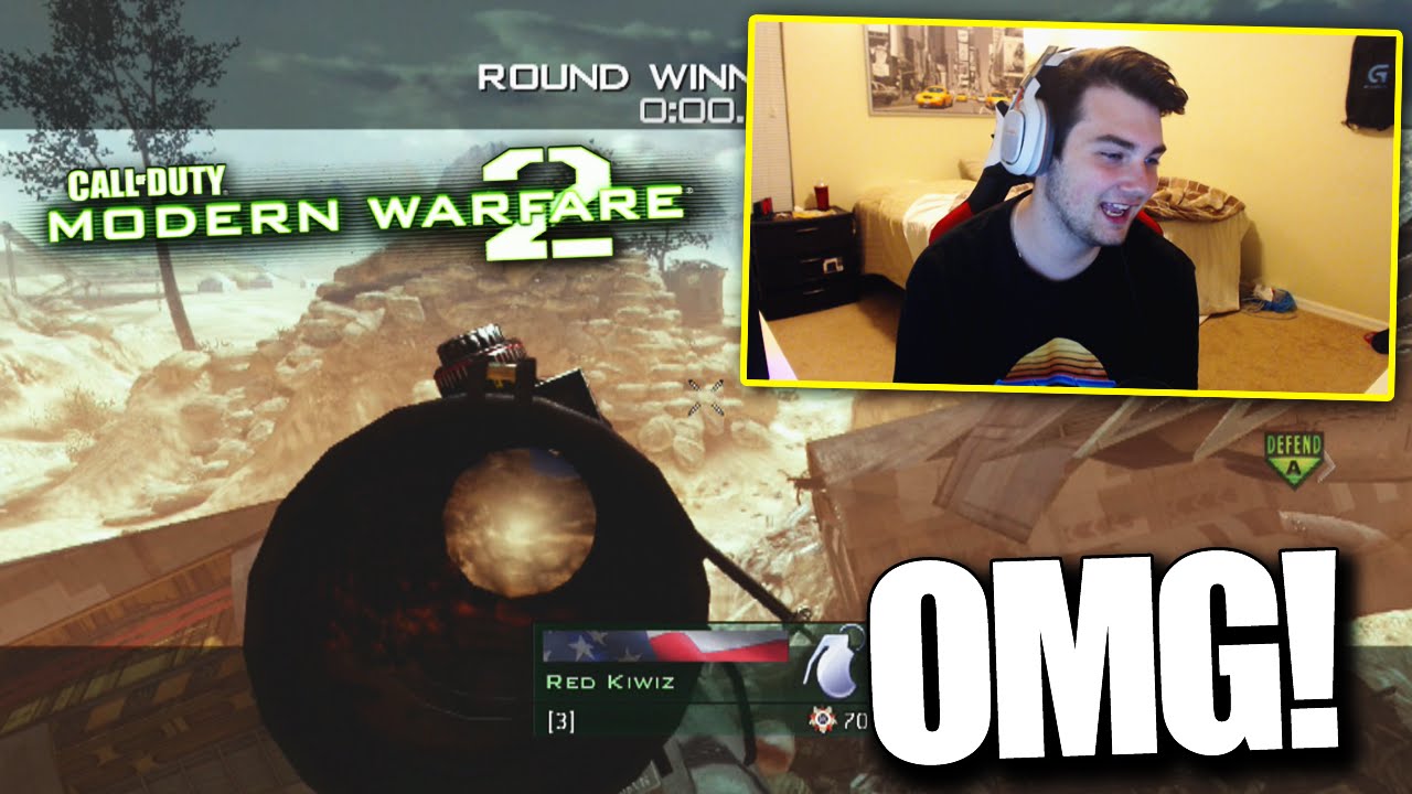 I FINALLY HIT A SICK MW2 TRICKSHOT!! - MW2 SND Trickshotting