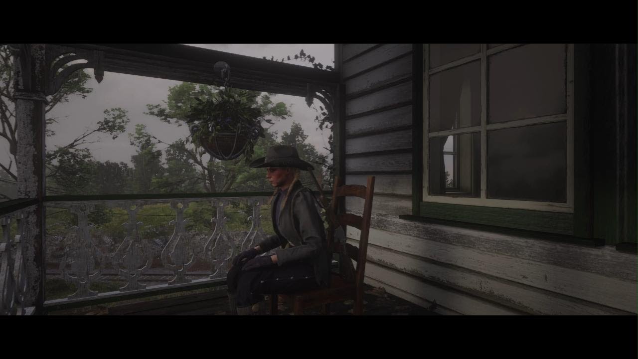 RDR2 online ambiance ✨ sitting on the Saloon balcony