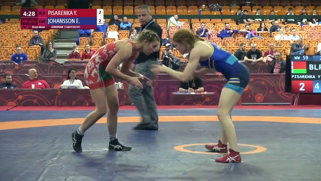 BRONZE WW - 59 kg: Y. PISARENKA (BLR) v. E. JOHANSSON (SWE)