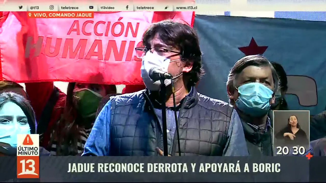 Jadue reconoce derrota en Primarias Presidenciales de Apruebo Dignidad
