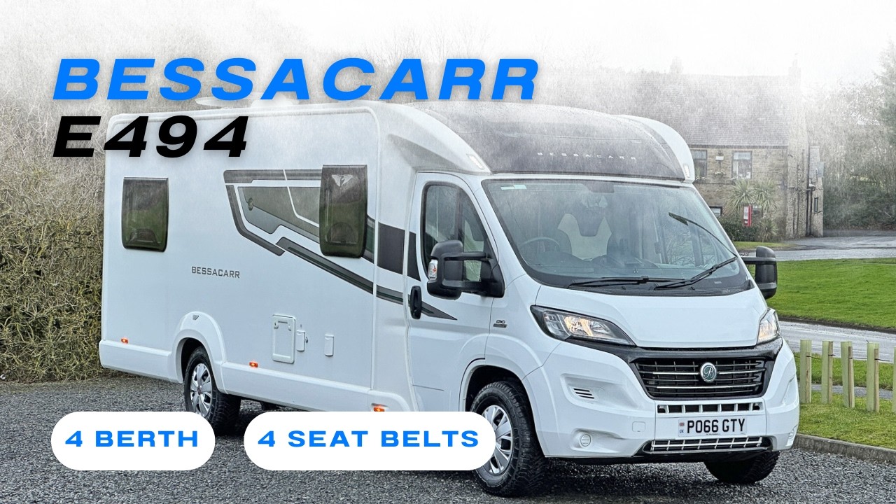 Luxury 4 Berth Motorhome With Island Bed | 2016 Bessacarr E494