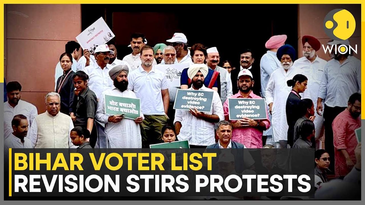 Bihar Voter List Row: Opp'n MPs Wear 'Minta Devi' T-Shirts | WION