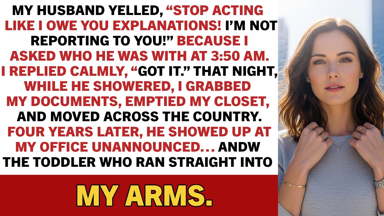 My husband yelled, “Stop acting like I owe you explanations! I’m not reporting to you!”