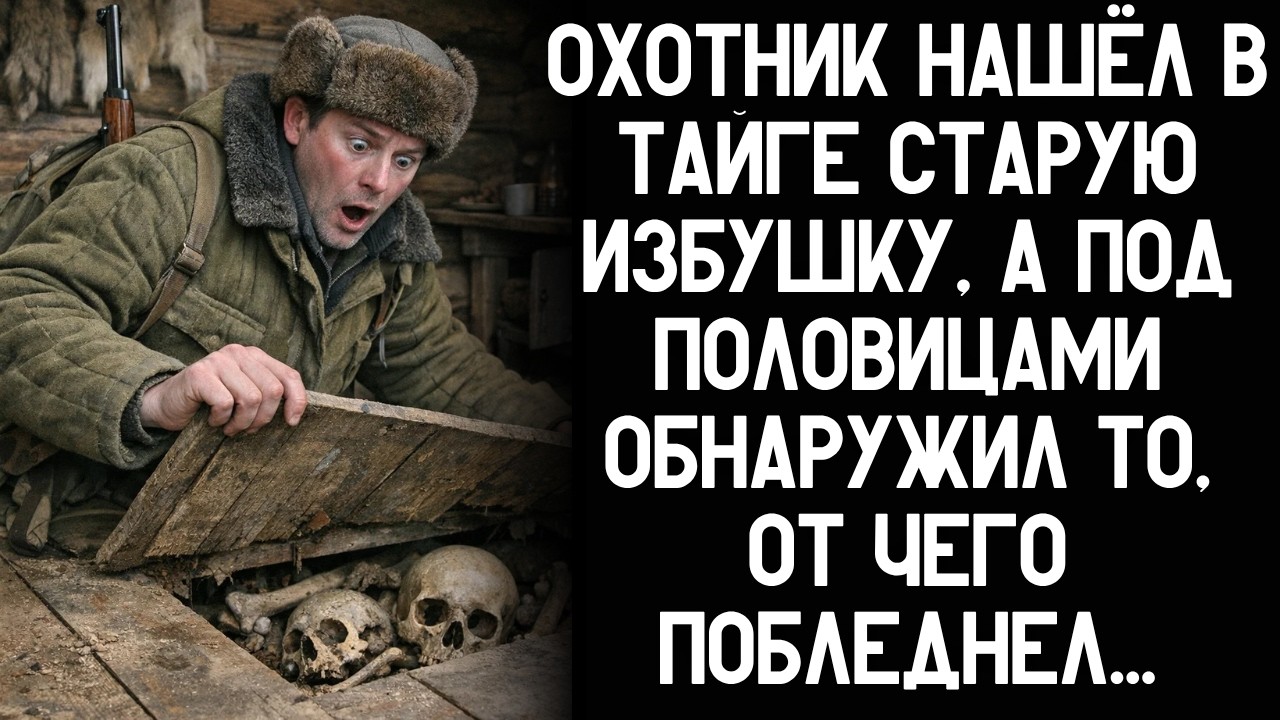 Охотник нашёл в тайге старую избушку, а под половицами обнаружил то, от чего побледнел&hellip;