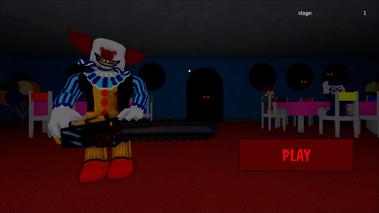 #roblox #scaryobby CLOWNS PARTY (SCARY) Obby In Roblox Gameplay Walkthrough No Death