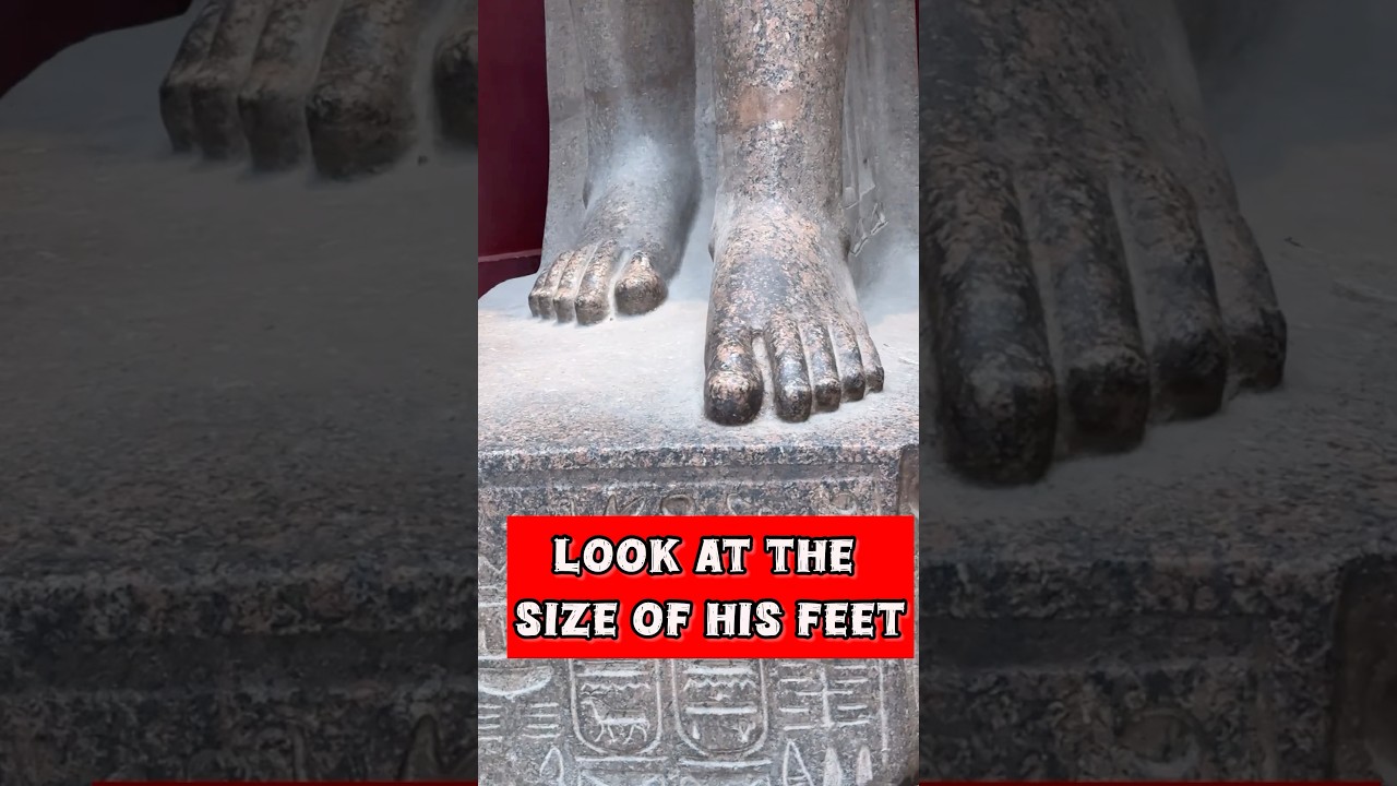 👣 Look at the size of these feet&hellip; #ancientegypt #pyramidsofegypt #egyptology #history #pharaohs
