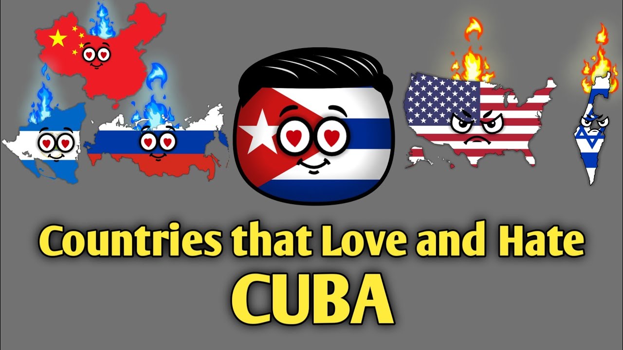 Countries that Love and Hate Cuba 🇨🇺 - Countryballs