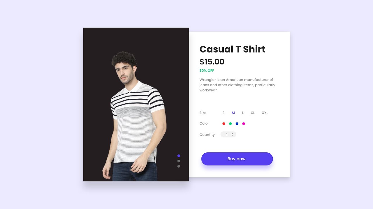 How To Make Product Page Design For Website Using HTML CSS And JS