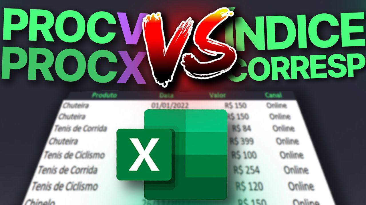 PROCV, PROCX E INDICE CORRESP na pr&aacute;tica