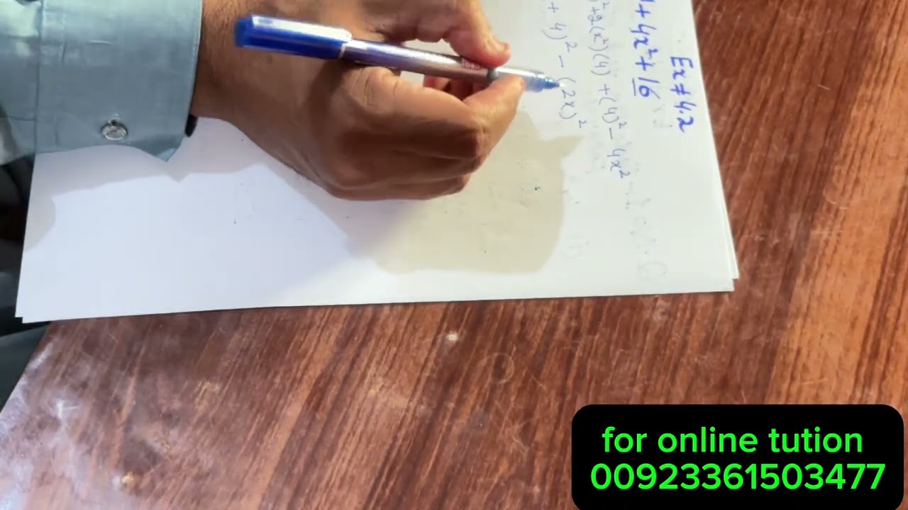 Exercise 4.2 class 9th Mathematics question no.1 part .i.ii.iii.iv.v.vi