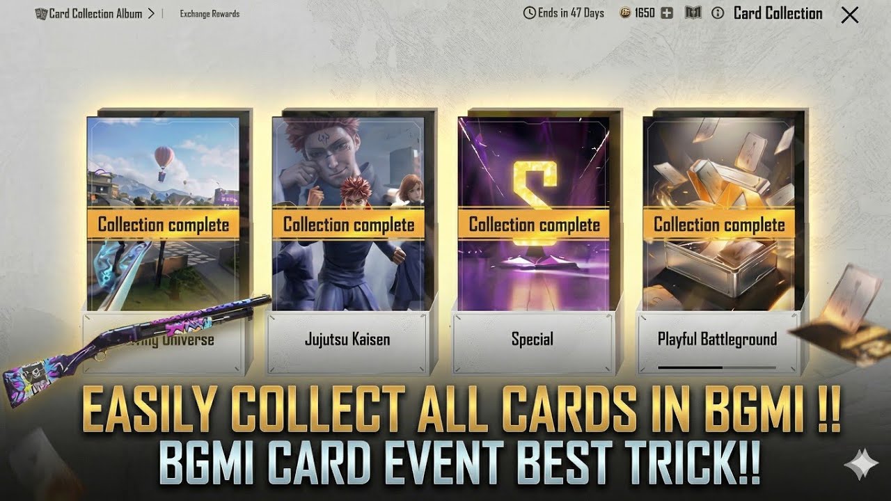 To Easy Collect All Cards In Bgmi 😲| Bgmi Me Golden Cards Kaise Len ?