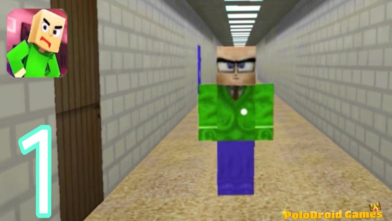 Baldi's Crafting Basic Mod Gameplay Walkthrough Part 1 (Android/IOS)