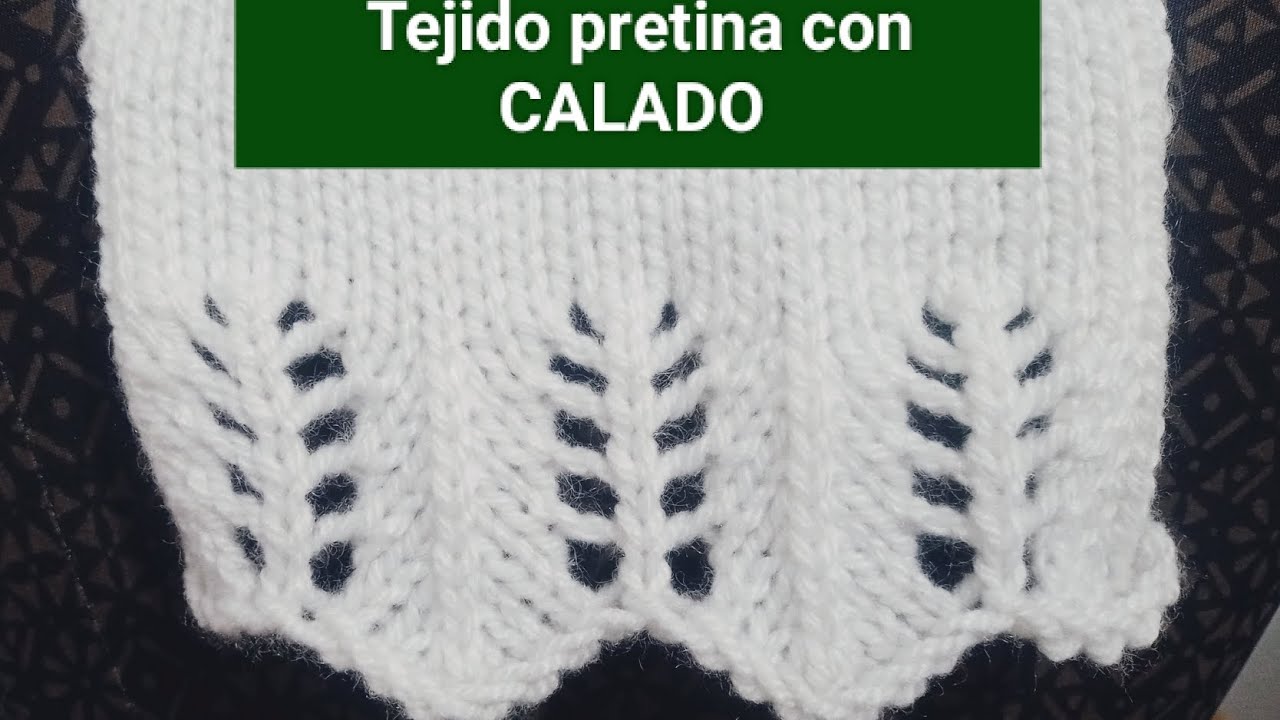Tejido PRETINA con CALADO en máquina gruesa - GALGA 3
