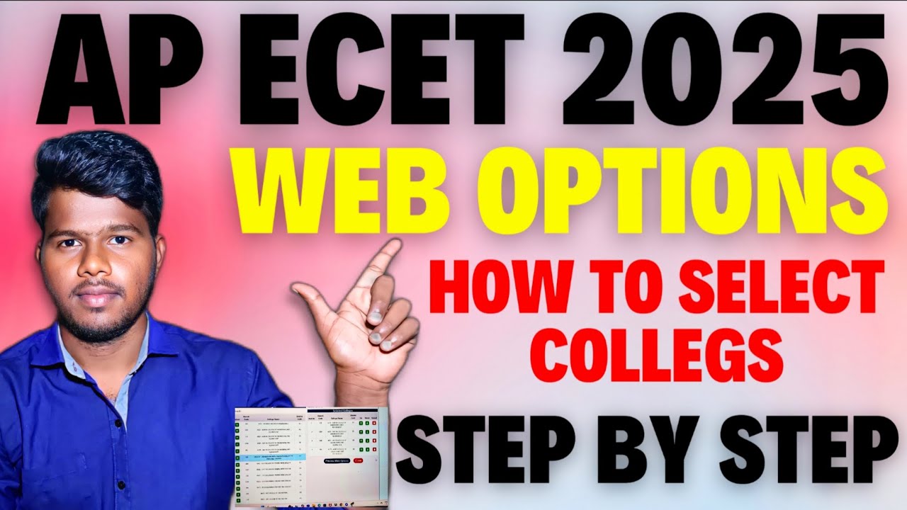 AP ECET 2025 Web Options | Step-by-Step Guide to Select Best Colleges