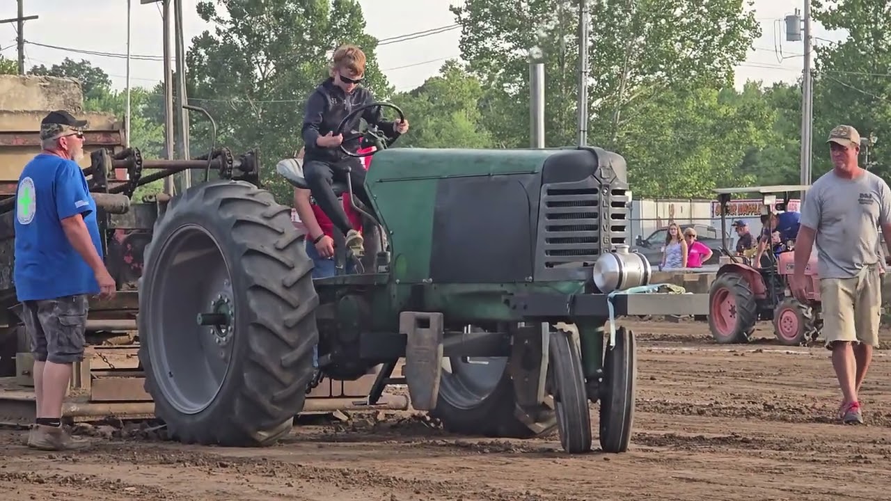 Antique, Farm Stock Tractor Pull at the Morgan County Fair Pull in McConnelsville, Ohio August 2024