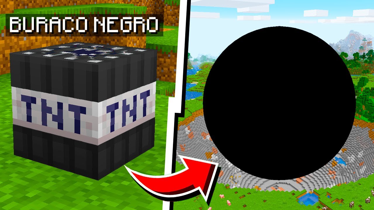 criei um BURACO NEGRO no MINECRAFT e meu MUNDO SUMIU