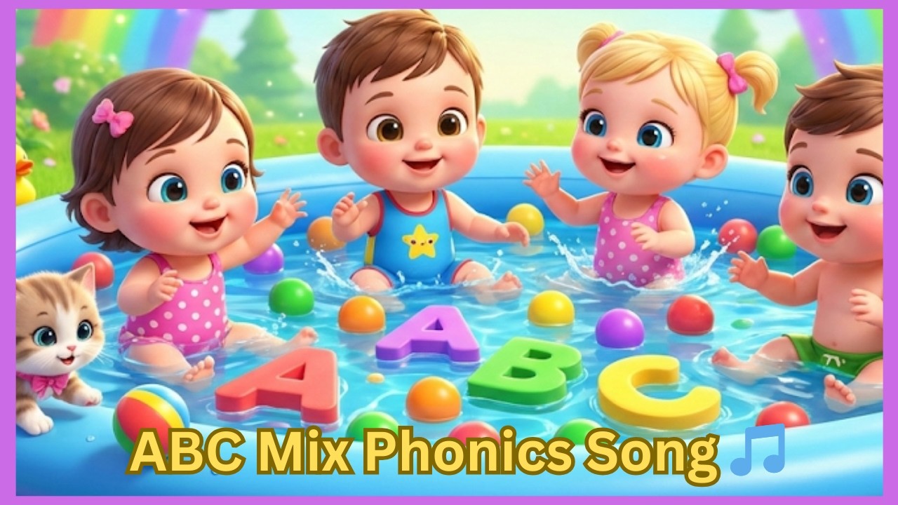 Песенка для изучения фонетики ABC Mix 🎵 | Учим алфавит от А до Я | Развлечения для малышей | Клуб...