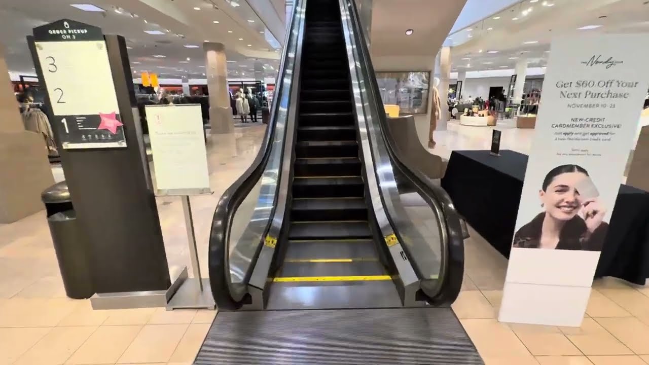 Schindler Double-File Escalators ~ Nordstrom - Woodfield Mall ~ Schaumburg, IL
