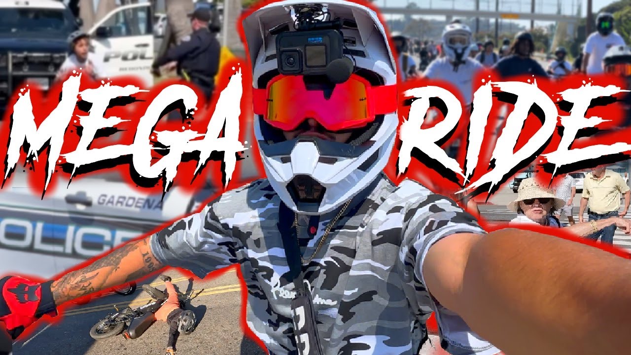 Surron Mega Ride LA - Crashes, Arrests and Pure Disorder