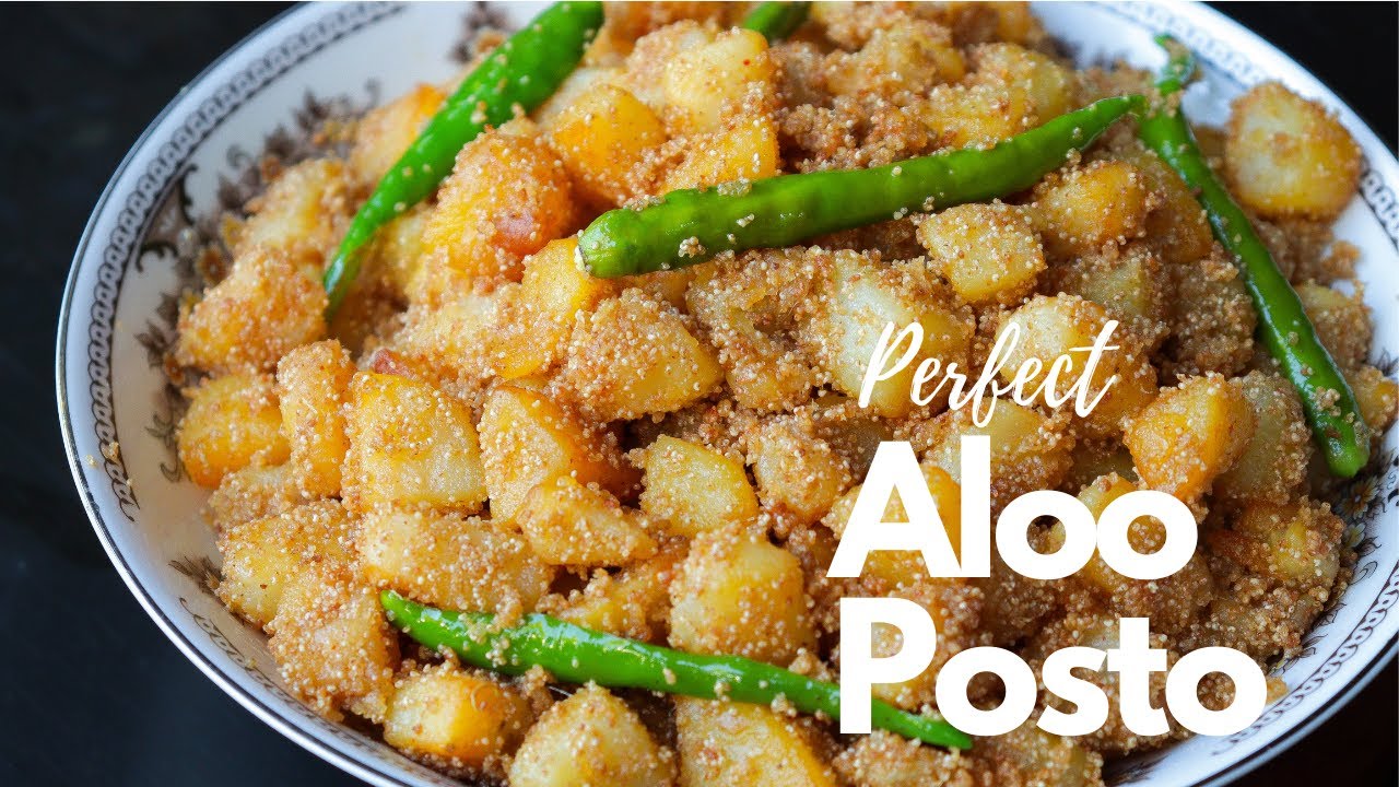 Perfect Aloo Posto Recipe | Aloo Posto Bengali Recipe | Potato with Poppy Seeds