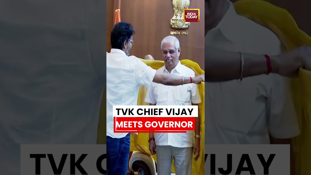 TVK Chief Vijay Meets Tamil Nadu Governor To Stake Claim For Government | India Today