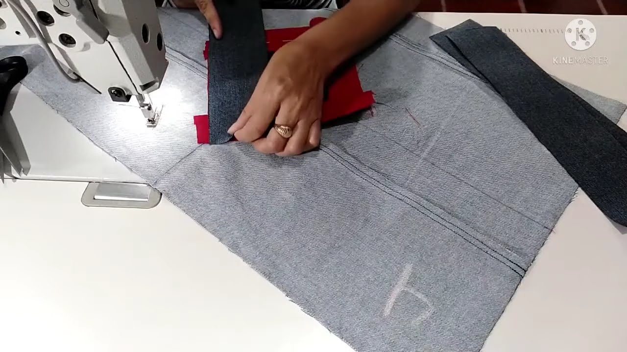 Tapete para iniciantes com retalhos de jeans. #diy #retalhos #artesanato #iniciante #ganhardinheiro