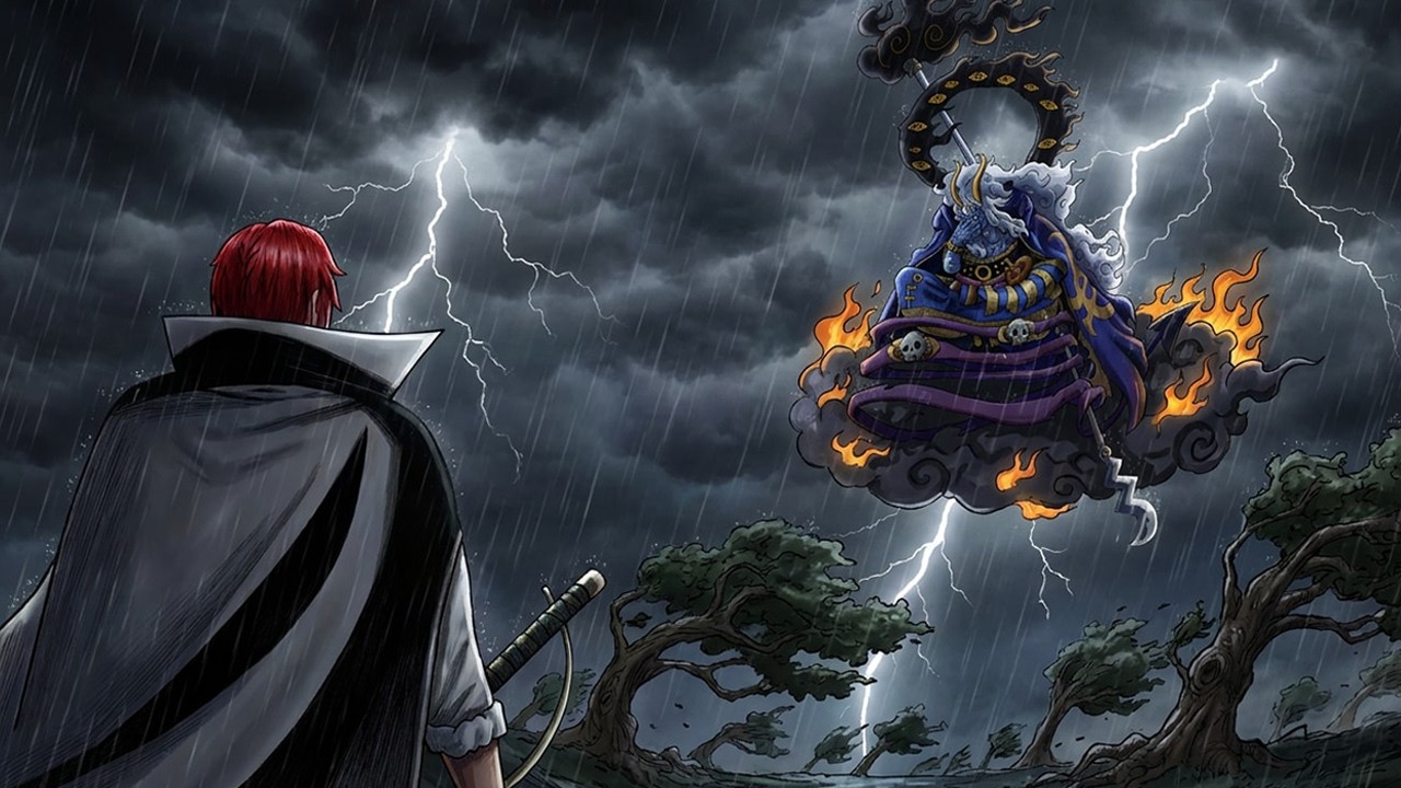 If Shanks arrives in Elbaph to save Luffy and Loki vs Imu Sama - Animation One Piece