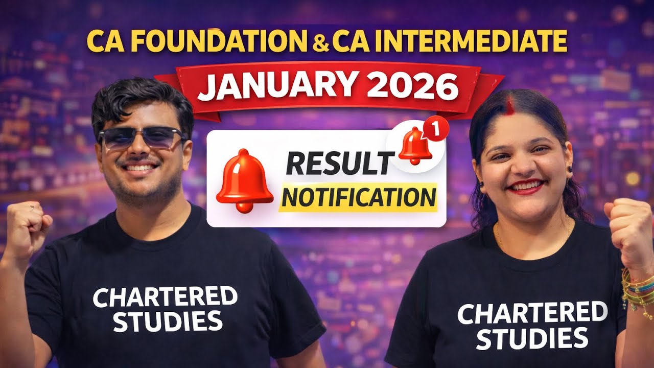 CA Foundation & CA Intermediate January 2026 Result Notification 📣 