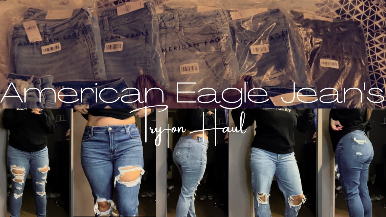 AMERICAN EAGLE JEANS TRY-ON HAULS @americaneagle