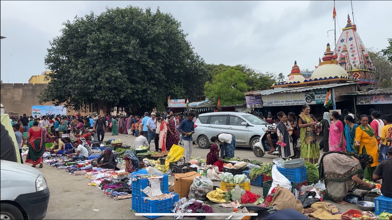 Shree Krishna Janmashtami Market Zampa Gate Diu #streetwalking #marketvisit #festival #vlog #diu 