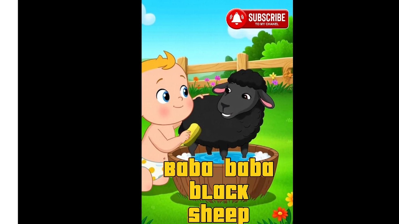 “Baa Baa Black Sheep 🐑🎶🎵| Super Fun Kids Rhyme | Baby Songs”| Cute Animation| Toddler Learning Song”