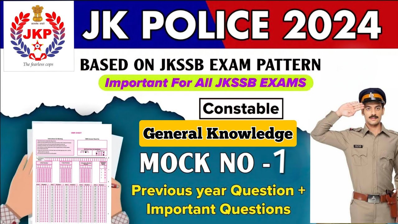 JKP Constable Mock Test || Jkp constable Questions || jkssb exams || Jkp constable Classes ||