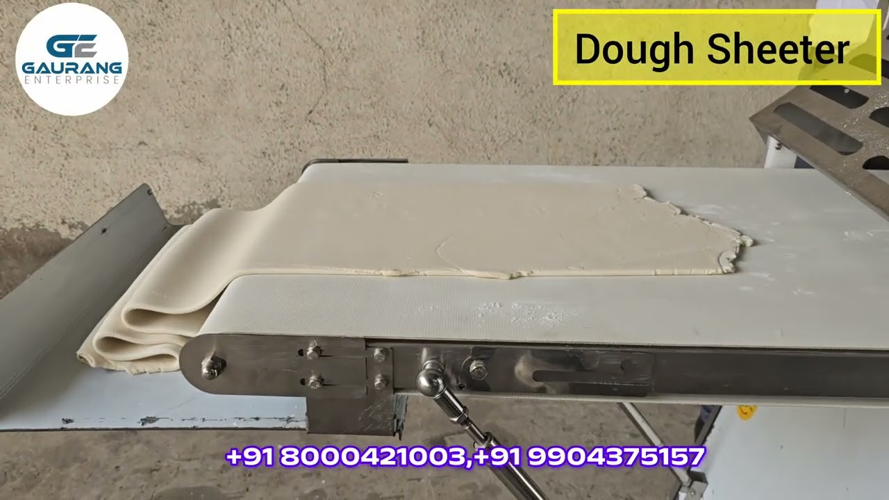 How to use Dough Sheeter Machine for Puff Pastry | बेकरी मशीन की पूरी जानकारी