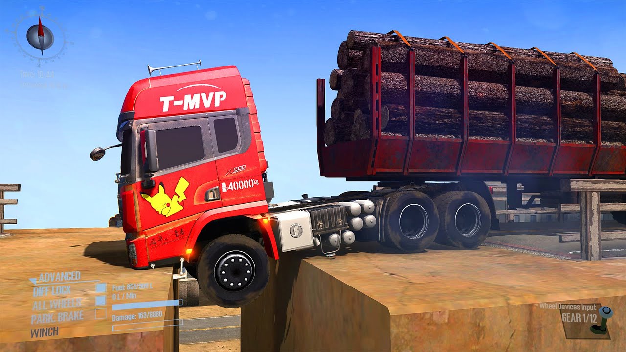 Spintires Mudrunner Mod Truck Driver Skills Gameplay  Game Daily20 #mudrunner #spintires