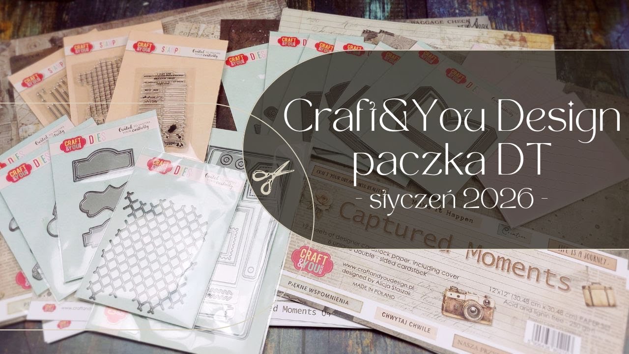 Nowości od Craft&You Design · Captured Moments · Paczka DT styczeń 2026