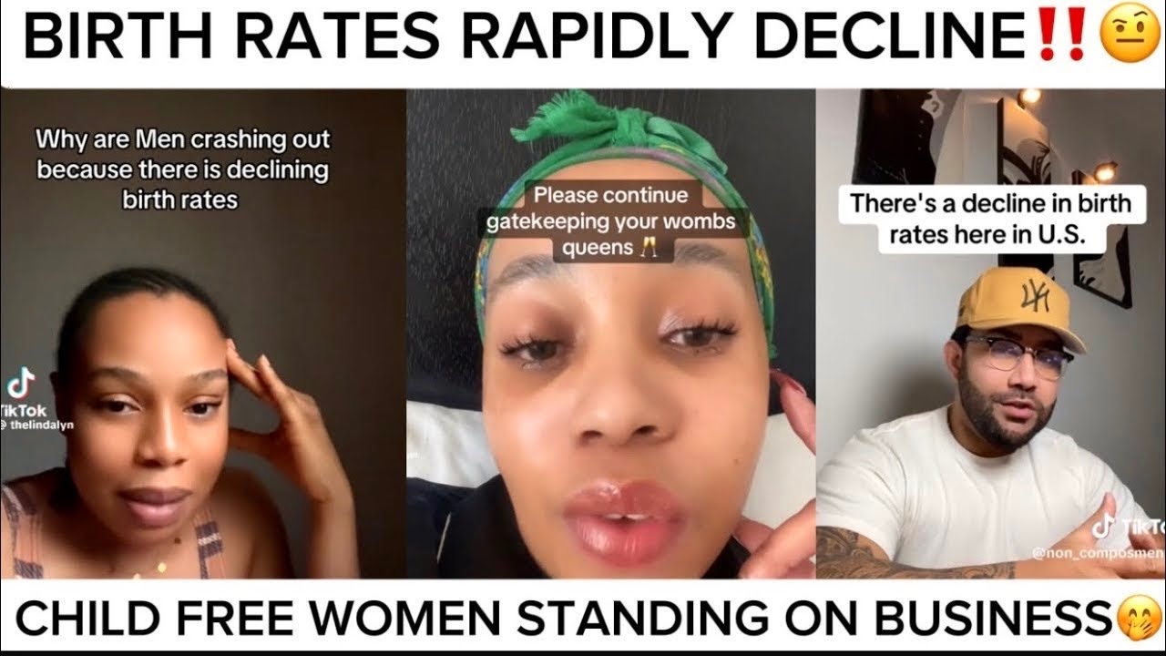 MEN AND PRO LIFE ACTIVISTS CRASHING OUT OVER DECLINING BIRTH RATES‼️🤨 CHILD FREE WOMEN NOT BUDGING🫣