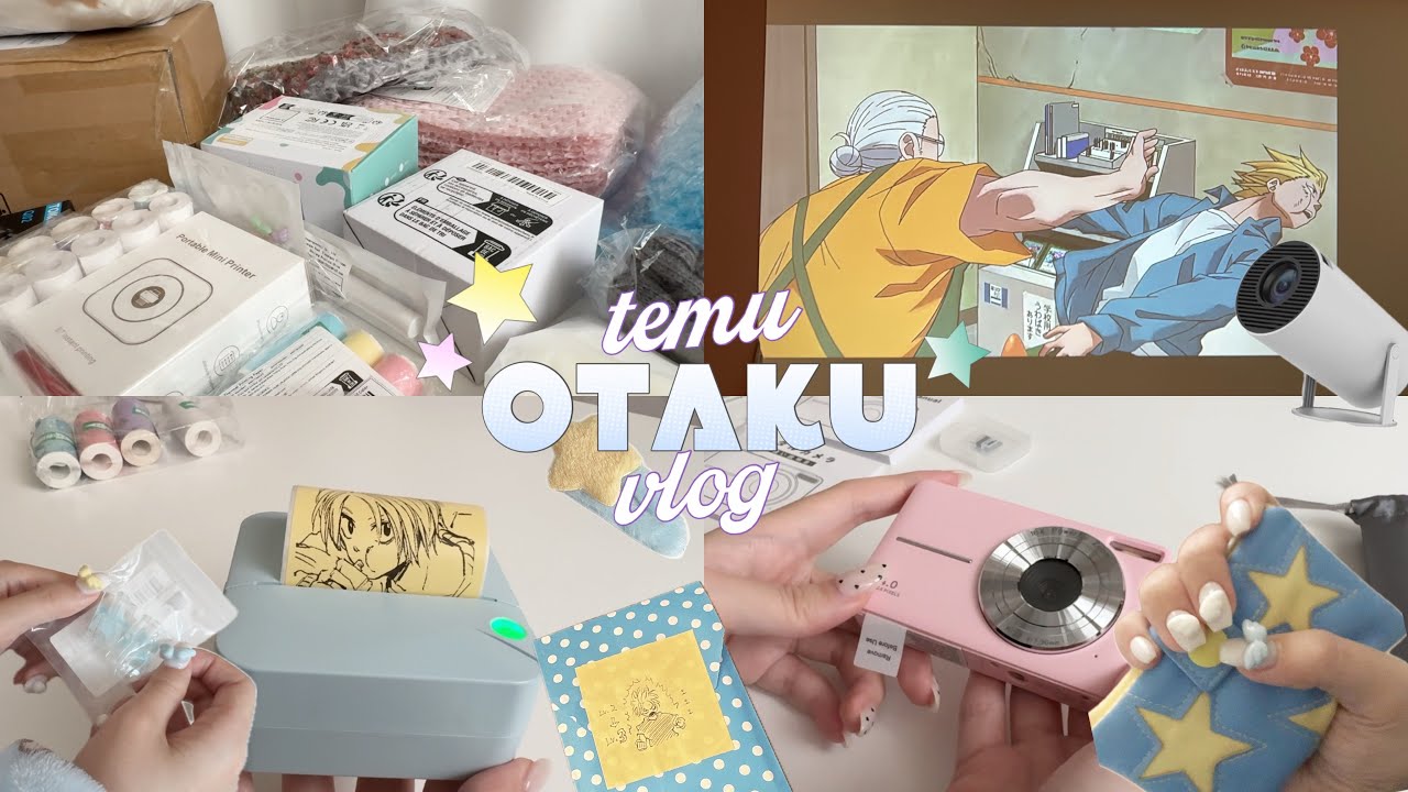 ✮ 오타쿠의 범상치 않은 테무깡 🛒 ✮ 덕질템 다꾸템 추천 • 라벨프린터 • 빔프로젝터 • 디지털카메라 • 오타쿠 브이로그 | otaku vlog • temu haul