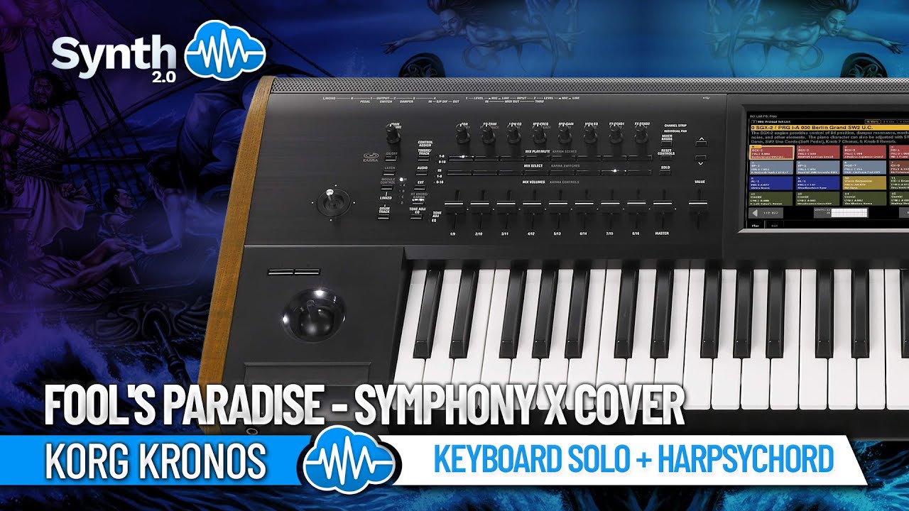FOOL'S PARADISE - SYMPHONY X COVER | KEYBOARD SOLO + HARPSYCHORD | KORG KRONOS | Synthcloud Library