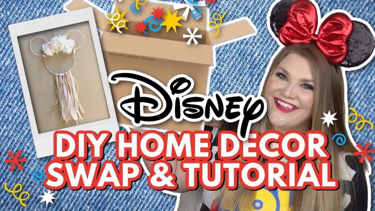 DISNEY Home Decor DIY Swap & Tutorial 🎨🐭🪡Mickey Wall Hanging DIY