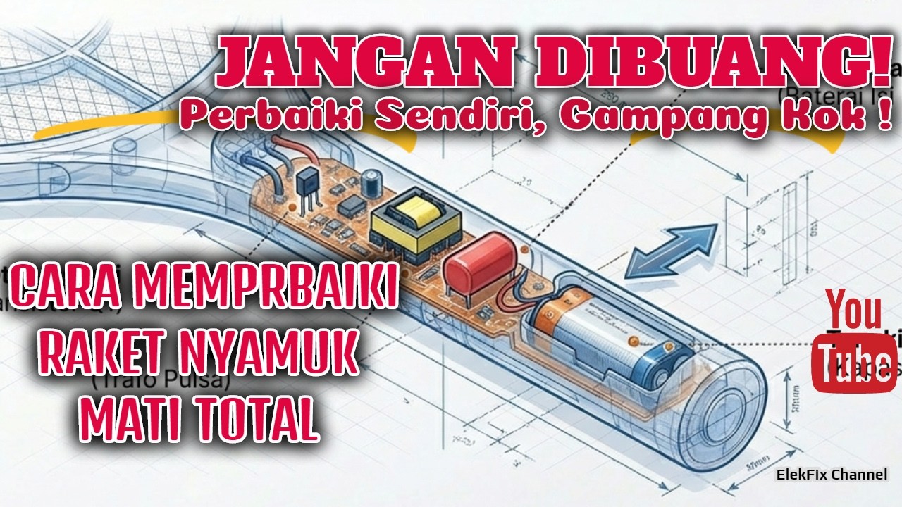 Jangan Dibuang! Cara Memperbaiki Raket Nyamuk Mati Total atau Lemah.