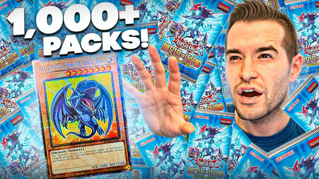 Opening 1,000+ Battles Of Legend Monster Mayhem Packs For CHIBI Blue-Eyes!
