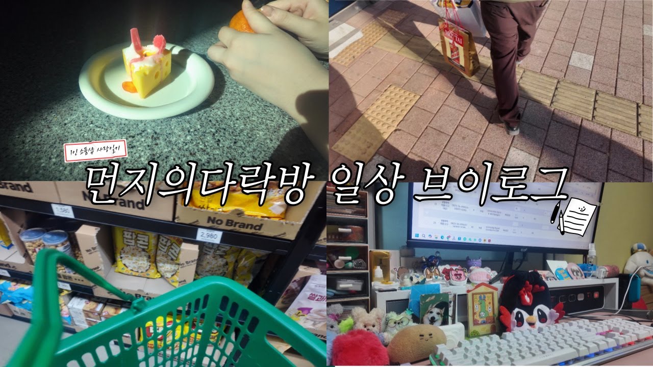 [11] 브이로그 이렇게 찍는 거 맞나요?|먼지의다락방 일상 vlog|캔들•방향제 선물가게