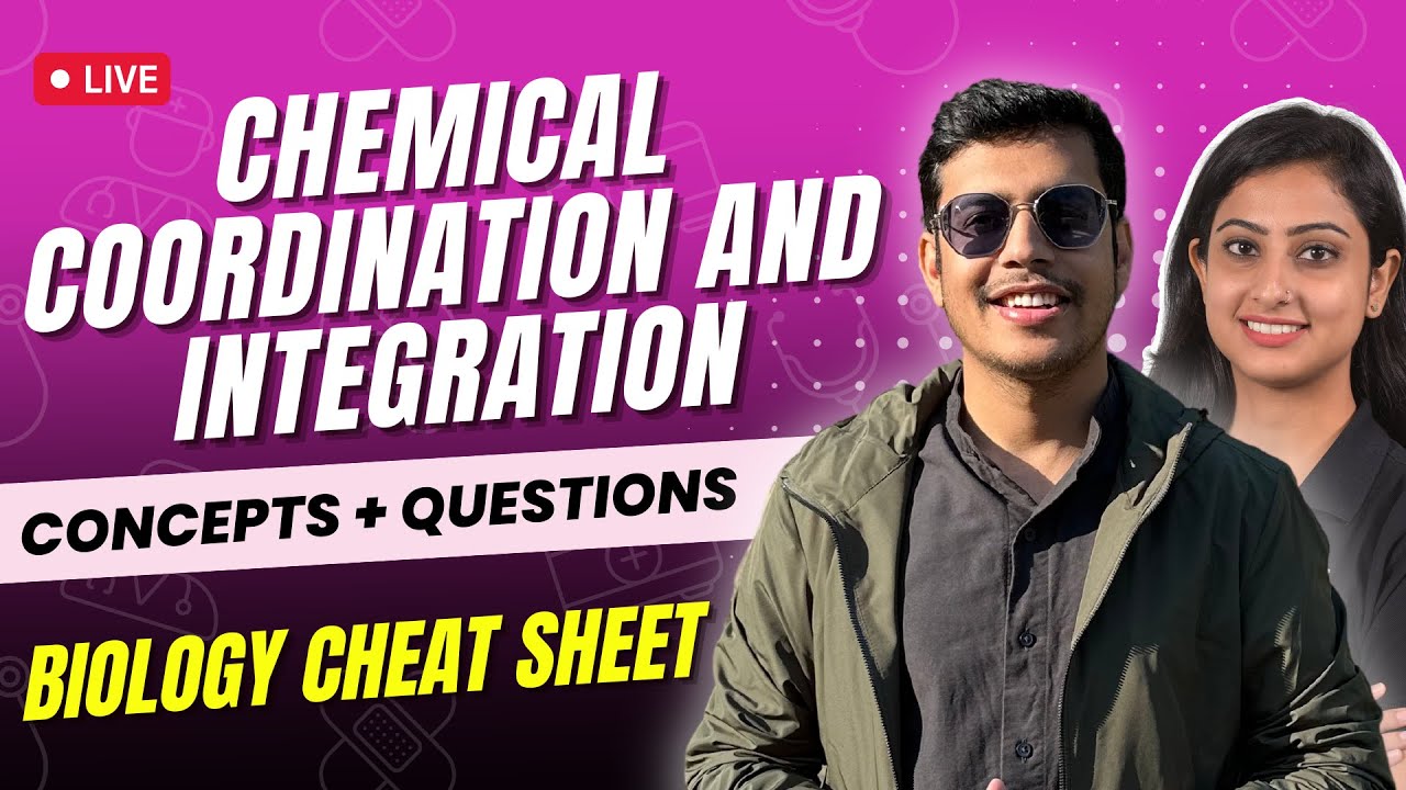 Chemical Coordination&Integration |Concepts + Questions|Biology Cheat Sheet |NEET 2024|Neetika Batra