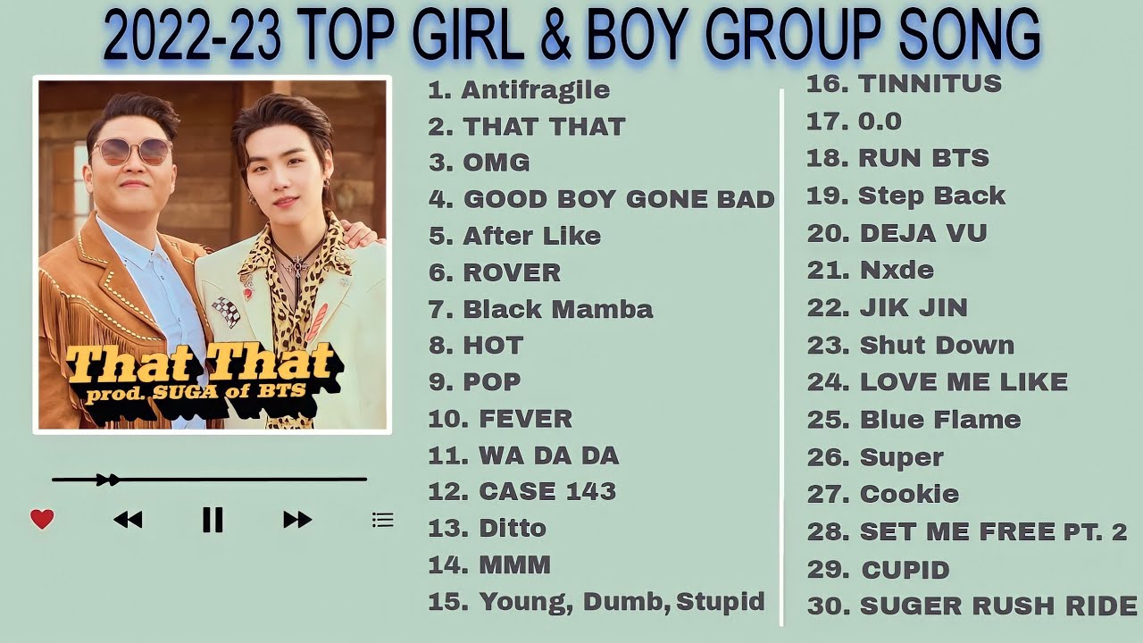2022-23 TOP GIRL & BOY GROUP SONG PLAYLIST / K-POP GIRL & BOY GROUP TOP SONG 🎵K-POP DANCING PLAYLIST