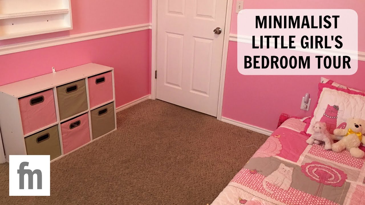MINIMALIST LITTLE GIRL'S BEDROOM TOUR (UPDATED) | FAMILY MINIMALISM