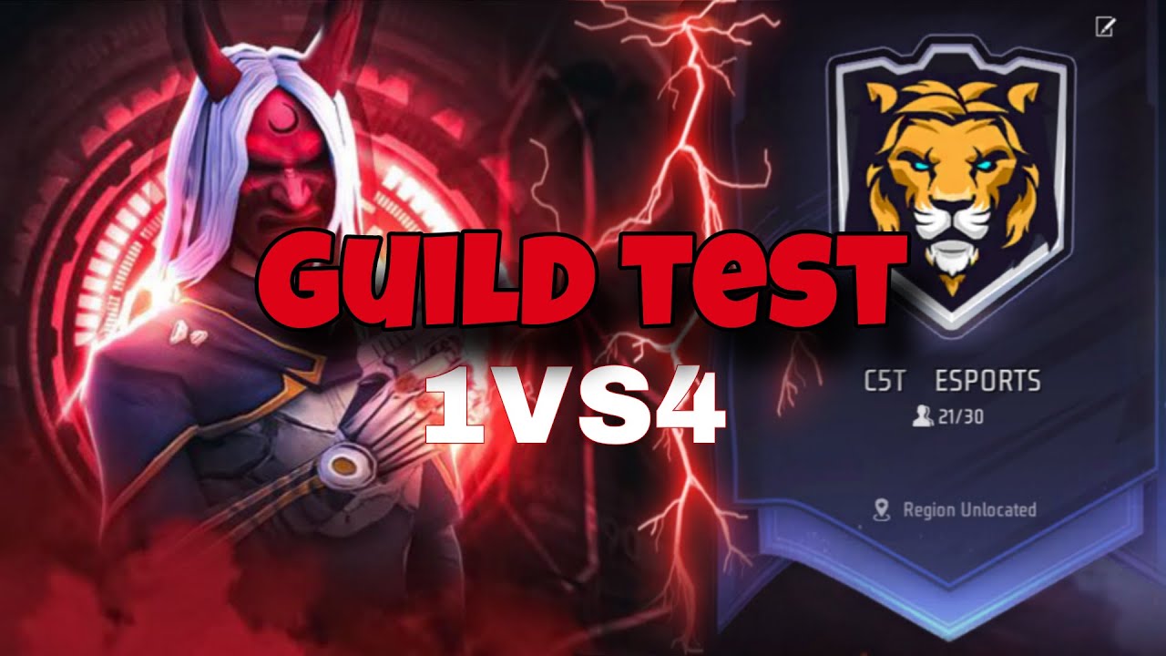 Live streaming of C5T ALONE #1vs4 guilty test,#c5te sports guild#c5t arjun yt gild #