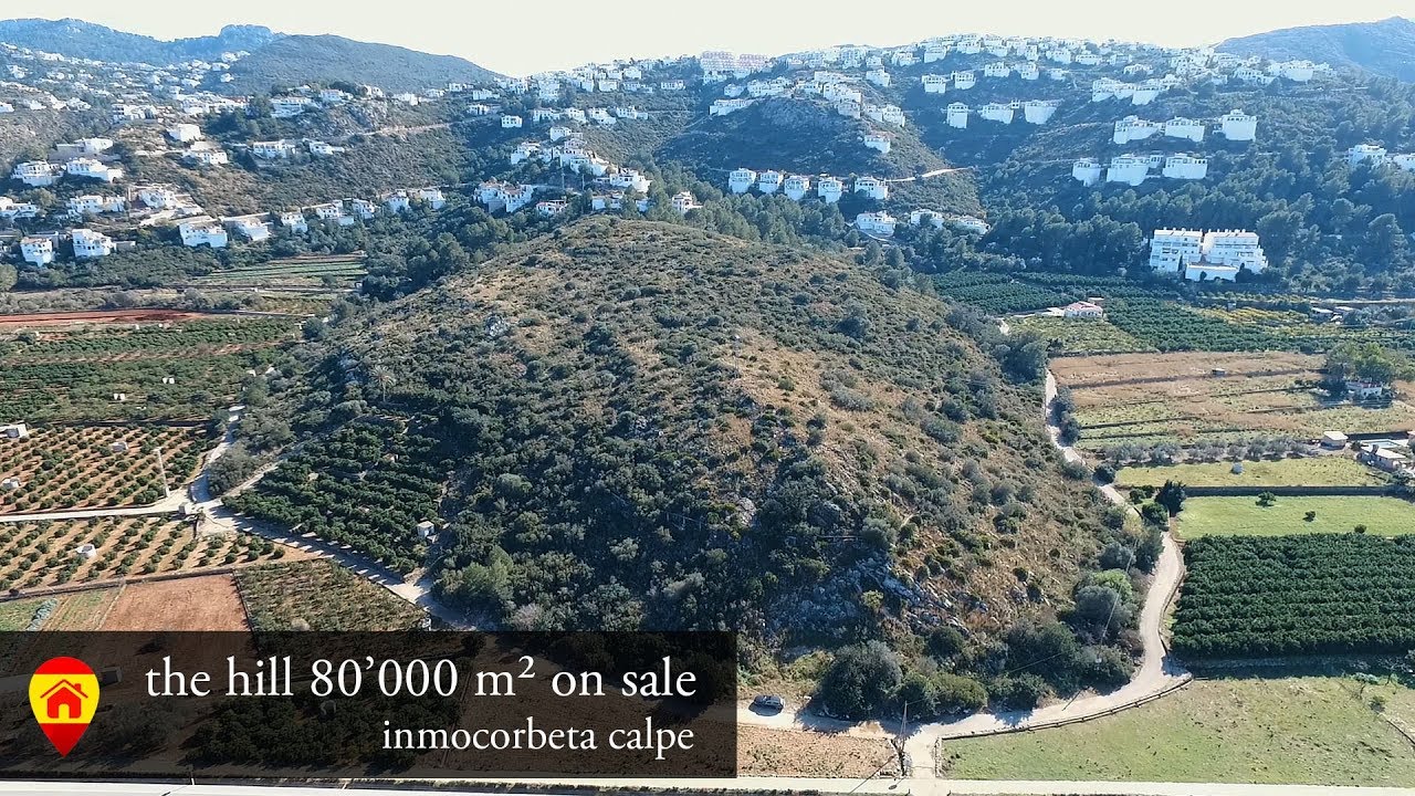 The hill of land 80'000 m&sup2; for sale - Marina Alta, Costa Blanca, Spain